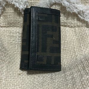 Authentic FENDI zucca keyholder